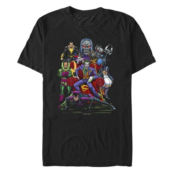 Men's Justice League Villains Group Shot  Graphic T-Shirt