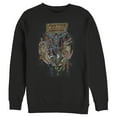 thumbnail image 1 of Men's Justice League Vintage Hero Collage Sweatshirt Black X Large, 1 of 3