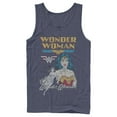 thumbnail image 1 of Men's Justice League Vintage  Tank Top Navy Blue 2X Large, 1 of 3