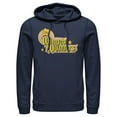 thumbnail image 1 of Men's Justice League Winged Wonders Logo  Pull Over Hoodie Navy Blue 2X Large, 1 of 3