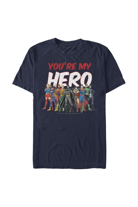Men's Justice League You’re My Hero Squad Graphic T-Shirt