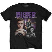 Men's Justin Bieber JB Homage Slim Fit T-shirt Medium Black