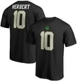 thumbnail image 1 of Men's Justin Herbert Black Oregon Ducks College Legends Name & Number T-Shirt, 1 of 3