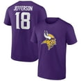 thumbnail image 1 of Men's Justin Jefferson Purple Minnesota Vikings Icon Player Name & Number T-Shirt, 1 of 3