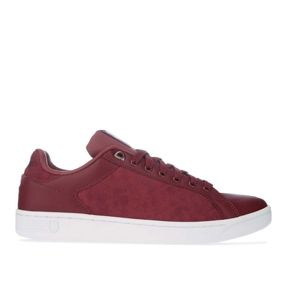 Men's K-Swiss Clean Court CMF Sneakers Shoes in Red