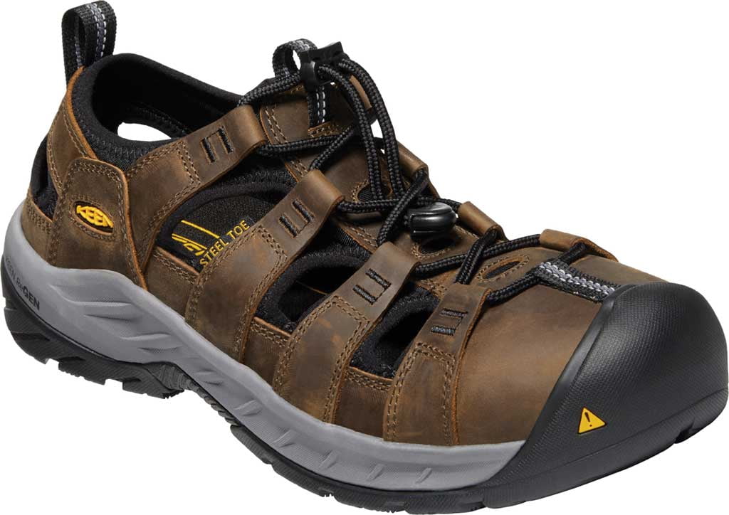 Keen Utility Atlanta II Cooler+ Steel Toe Work Sandals Mens 7 EE Cascade Brown Keen 10232187EE Atlanta Cool ii ESD (Soft Toe)-m Cascade  main image 3