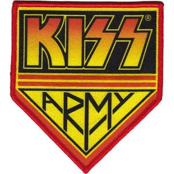 Men's KISS Army Embroidered Patch Red