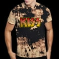thumbnail image 1 of Men's KISS Classic Logo (Dip-Dye) Tie Dye T-shirt X-Large Tan, 1 of 3