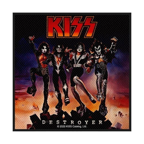 Men's KISS Destroyer Woven Patch Black