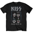 thumbnail image 1 of Men's KISS Made For Lovin' You Slim Fit T-shirt Small Black, 1 of 3