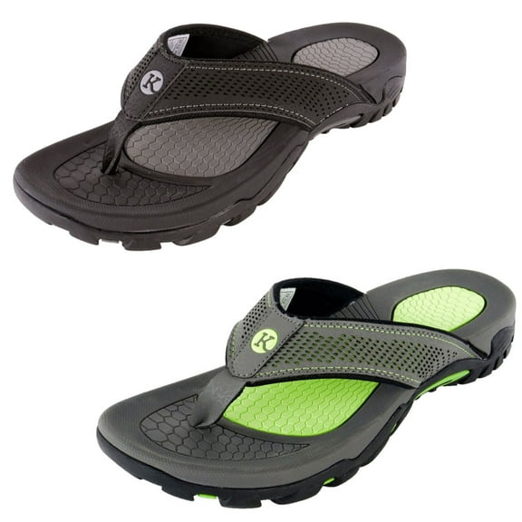 Men's Kaiback Drifter Sport Flip Flops | Comfortable, Durable, Outdoor Sandals with Heavy-Duty Tread