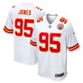 Men's Kansas_City_Chiefs Chris Jones White Game Tshirt