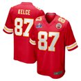 Men's Kansas_City_Chiefs Travis Kelce Red Super Bowl LVIII Game Tshirt