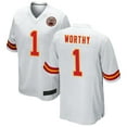 Men's Kansas City Worthy 1 White Stitched Tshirts Game Player Tshirt