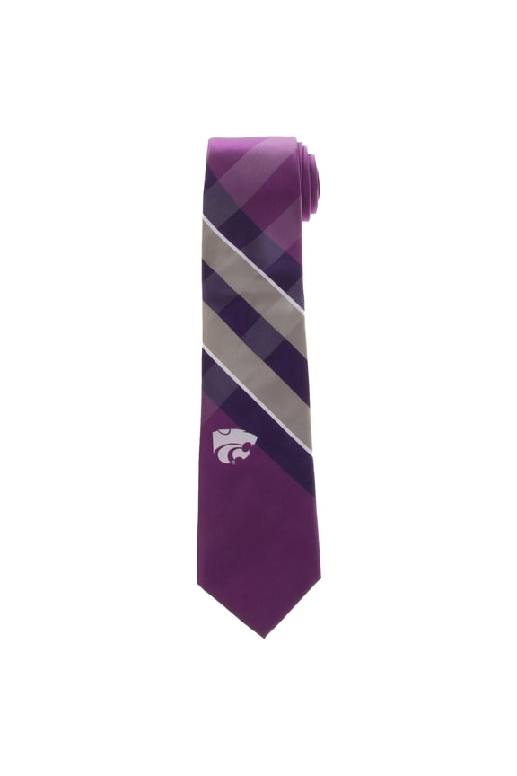 Men's Kansas State Wildcats Woven Poly Grid Tie
