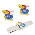 thumbnail image 1 of Men's Kansas University Jayhawks Cufflink/Tie Bar Set, 1 of 8