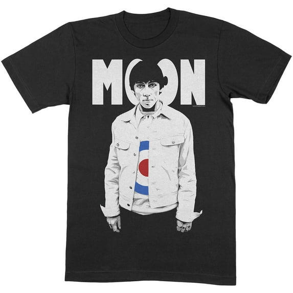 Men's Keith Moon Moon Target T-shirt Large Black