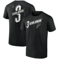 thumbnail image 1 of Men's Keldon Johnson Black San Antonio Spurs Full-Court Press Name & Number T-Shirt, 1 of 3