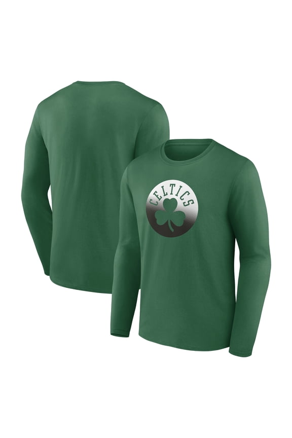 Men's Kelly Green Boston Celtics Gradient Logo Long Sleeve T-Shirt