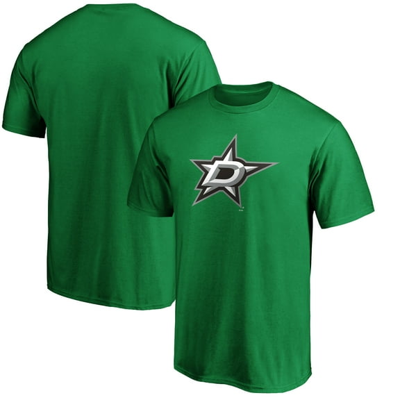 Men's  Kelly Green Dallas Stars Primary Logo T-Shirt