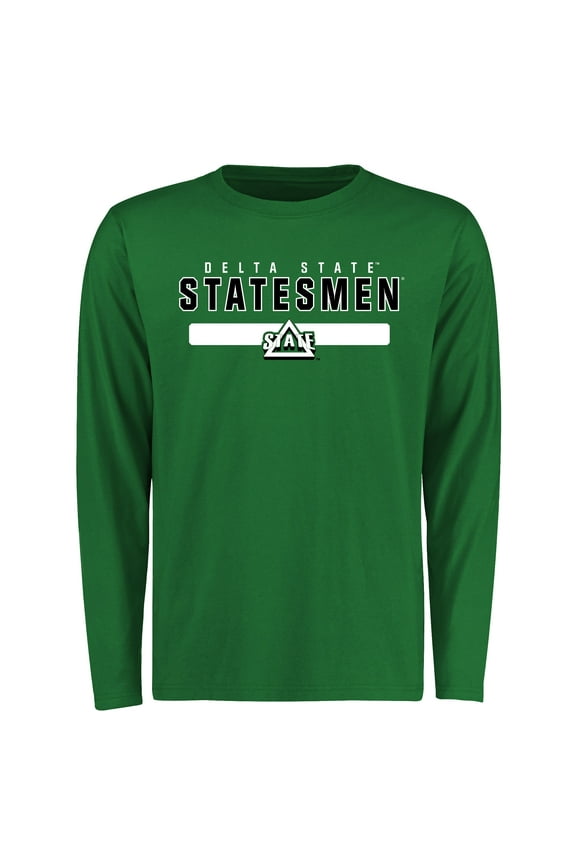 Men's Kelly Green Delta State Statesmen Team Strong Long Sleeve T-Shirt
