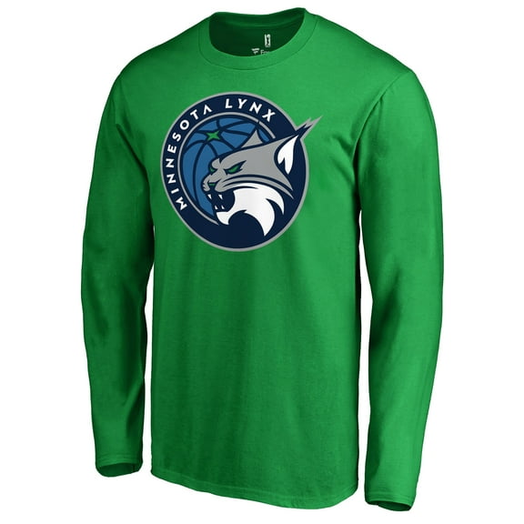 Men's Kelly Green Minnesota Lynx Primary Logo Long Sleeve T-Shirt