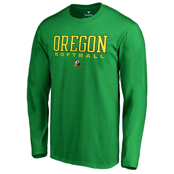 Men's Kelly Green Oregon Ducks Team Unity Softball Long Sleeve T-Shirt
