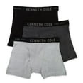 thumbnail image 1 of Men's Kenneth Cole 52W1000 Classic Fit Cotton Stretch Boxer Brief - 3 Pack (Black/Charcoal/Grey S), 1 of 1