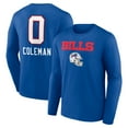 thumbnail image 1 of Men's Keon Coleman Royal Buffalo Bills Team Wordmark Name & Number Long Sleeve T-Shirt, 1 of 3
