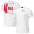 thumbnail image 1 of Men's Kevin Magnussen White Haas F1 Team KMAG T-Shirt, 1 of 3