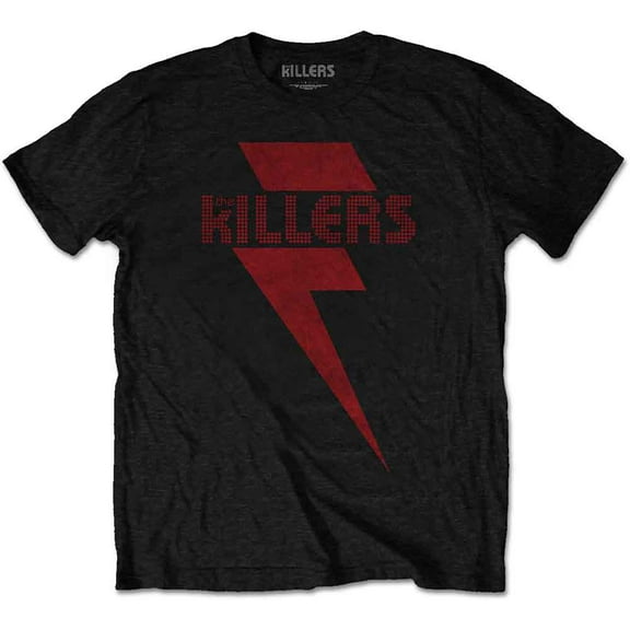 Men's Killers Red Bolt Slim Fit T-shirt X-Large Black