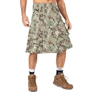 Mens Kilt Camo Scottish Utility Kilt, 25" Mens Kilt, Irish Highland Hybrid Kilts with Pockets