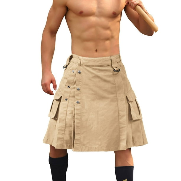Men's Kilt Camo Scottish Utility Kilt, 25