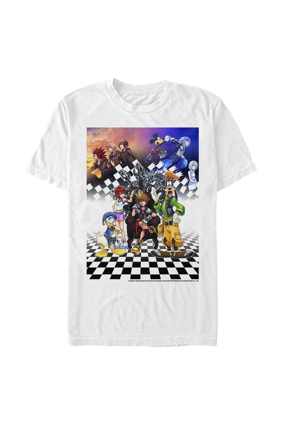 Men's Kingdom Hearts 1.5 Box Art Graphic Tee White Large