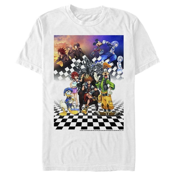 Men's Kingdom Hearts 1.5 Box Art Graphic Tee White Small