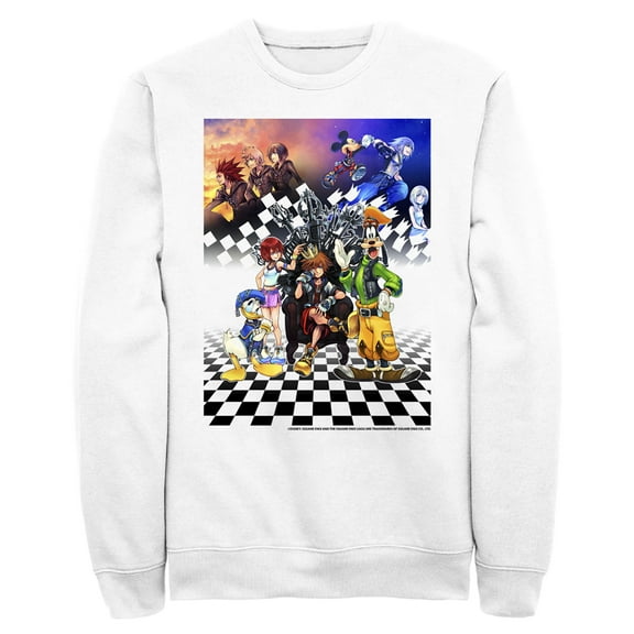 Men's Kingdom Hearts 1.5 Box Art  Sweatshirt White Large