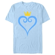 Men's Kingdom Hearts 1 Blue Heart Graphic Tee Light Blue X Large
