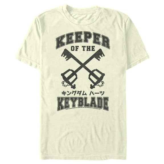 Men's Kingdom Hearts 1 Clashing Blades  Graphic Tee Beige X Large