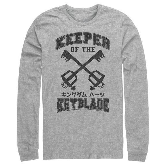 Men's Kingdom Hearts 1 Clashing Blades  Long Sleeve Shirt Athletic Heather Large