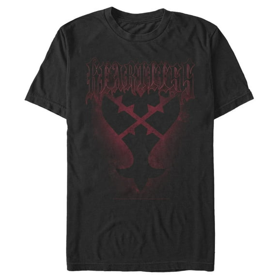 Men's Kingdom Hearts 1 Darkness From Within  Graphic Tee Black Large
