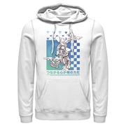 Mens Kingdom Hearts 1 Friendship Tower Pull Over Hoodie White Medium
