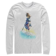 Mens Kingdom Hearts 1 Hero by the Shore Long Sleeve Shirt White Large