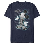 Mens Kingdom Hearts 1 King Mickey Graphic Tee Navy Blue Large