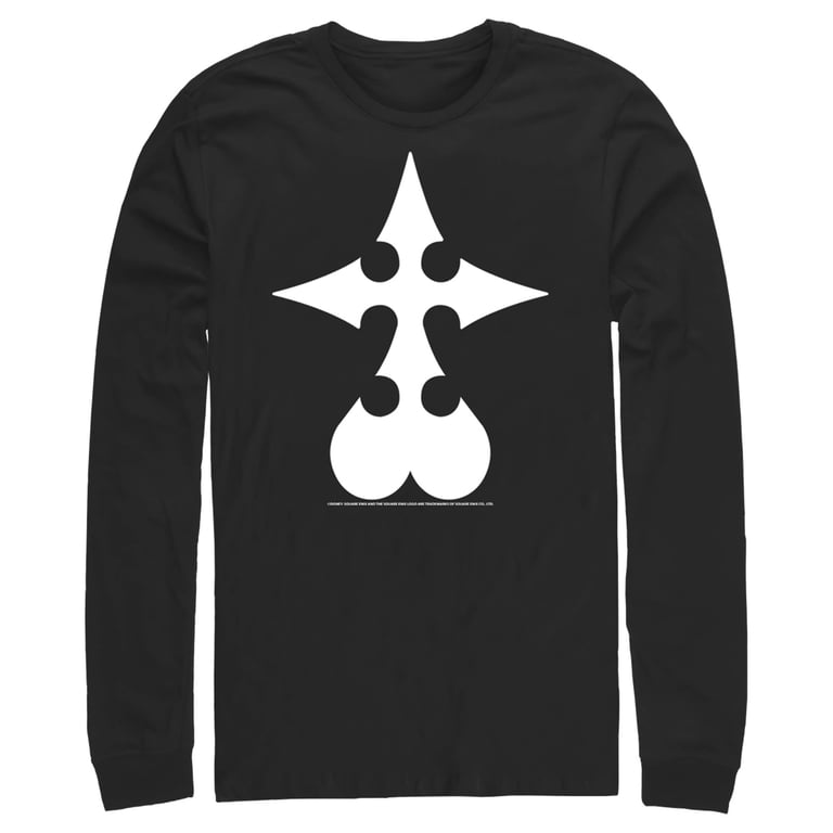 Men's Kingdom Hearts 1 Organization XIII Long Sleeve Shirt Black X