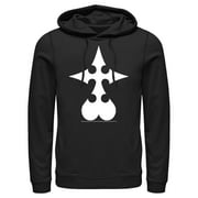Mens Kingdom Hearts 1 Organization XIII Pull Over Hoodie Black Large