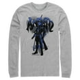 thumbnail image 1 of Men's Kingdom Hearts 1 Seeker of Darkness  Long Sleeve Shirt Athletic Heather Small, 1 of 4