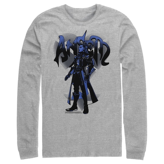 Men's Kingdom Hearts 1 Seeker of Darkness Long Sleeve Shirt Athletic Heather X Large