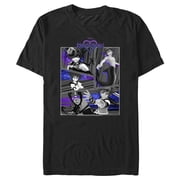 Mens Kingdom Hearts 1 Sora Different Styles Graphic Tee Black 2X Large