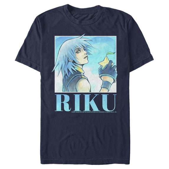 Men's Kingdom Hearts 1 Sora's Best Friend Graphic Tee Navy Blue Large