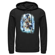 Mens Kingdom Hearts 2 Box Art Pull Over Hoodie Black Large